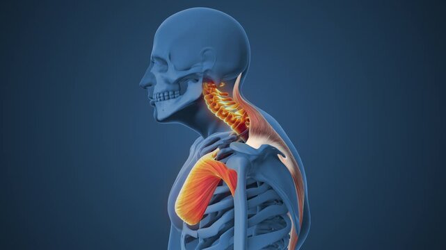 Tight Chest Muscles Creating Neck Compression