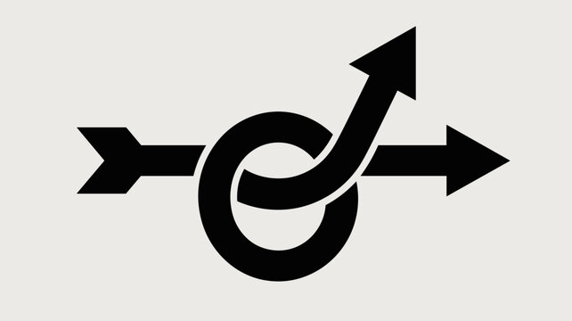 Circular arrow coil releasing into vertical ascent &ndash; Suitable for startup momentum, stored energy, or exponential growth pivots.