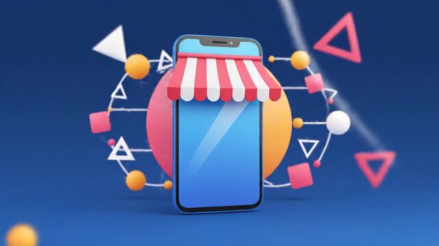 E-commerce mobile shopping app design.