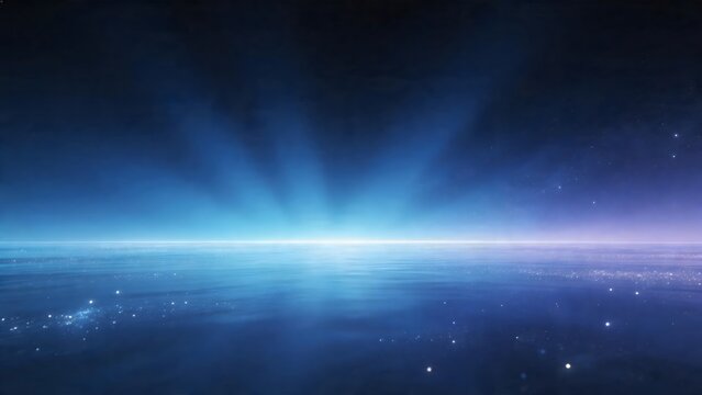 Cosmic seascape with starlight