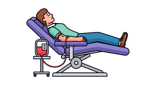 Vital gift of life A selfless individual contributes to health and community well-being through essential blood donation, fostering growth and hope for others