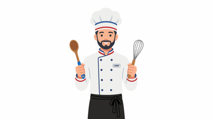 Naklejka premium isolated vector of a chef