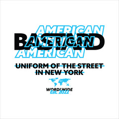 Obraz premium american bastard simple vintage fashion