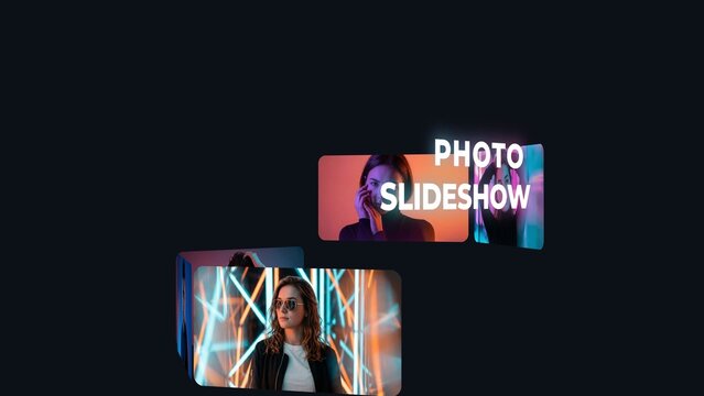 Rotating 3D Photo Carousel Slideshow