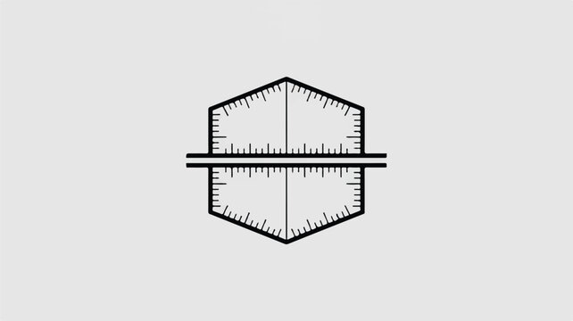 Protractor tool for measuring angles in geometry and mathematics