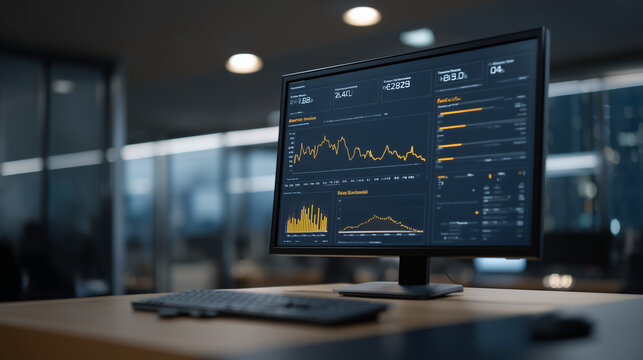 Cloud infrastructure monitoring dashboard showing server uptime percentage, API response latency histogram, active user sessions count, error rate trend line, and regional traffic distribution for D