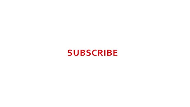 4K template text motion animated graphic of subscription. subscribe, like share, comment animation pop up for social media on white background