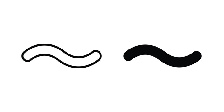 Tilde icon design collection in black