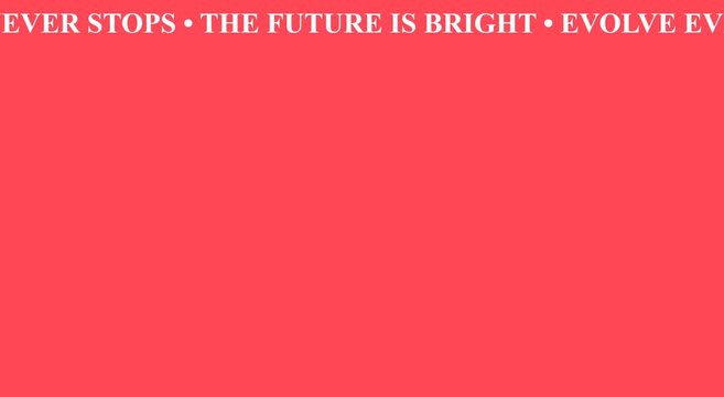 Learning never stops the future is bright evolve every day animation
