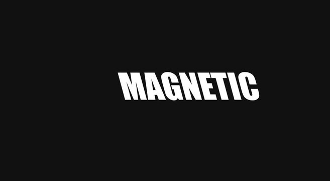 Magnetic typography motion for modern branding projects animation