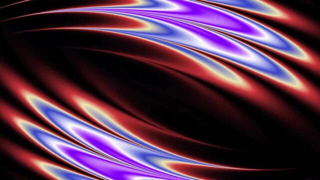 Abstract Neon Red And Purple Liquid Wave Background Animation With Glossy Futuristic Flowing Light Motion