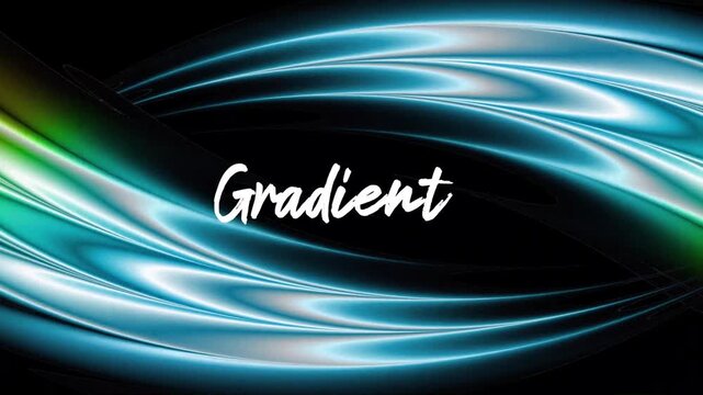Futuristic Cyan Gradient Wave Background Animation With Glossy Blue Light Streaks And Dark Abstract Motion