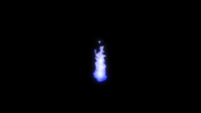 炎_Blue_&alpha;素材