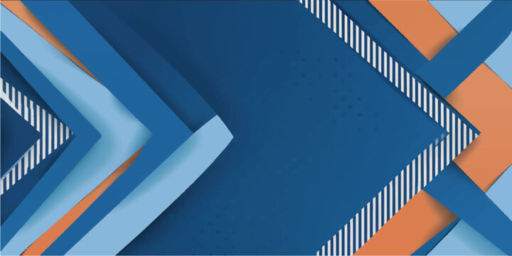 A futuristic blue and white striped geometric pattern creates a digital 3d abstract background for modern business technology and architectural design concepts