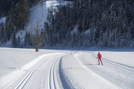 Cross-country skiing circuit alte M&uuml;hle, Ramsau am Dachstein, Styria, Austria