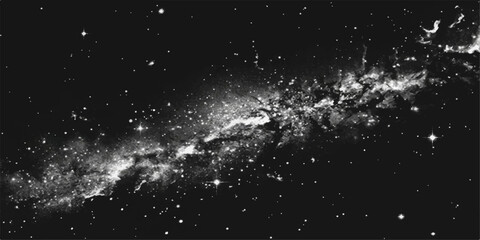 Mysterious celestial view of the Milky Way galaxy, filled with stars and cosmic dust.  © PS  GALLERY 