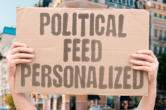 "Political Feed Personalized" Voters encounter only politically compatible content due to algorithmic personalization systems. VOTERS. COMPATIBLE. ALGORITHMIC. PERSONALIZATION. SYSTEMS.