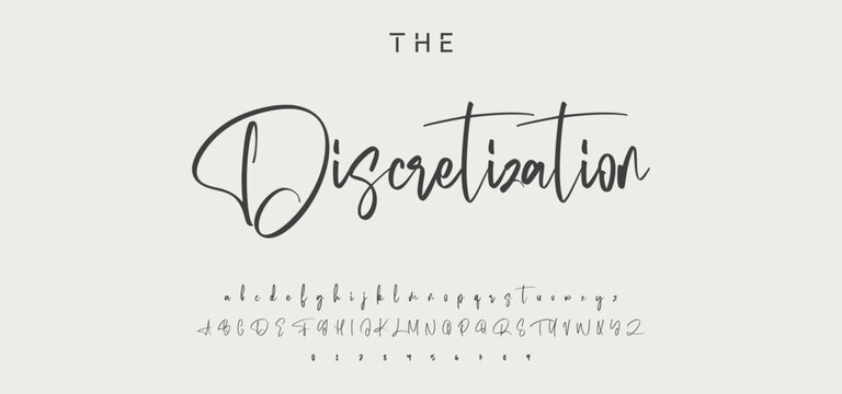 signature Font Calligraphy Logotype Script Brush Font Type Font lettering handwritten. Minimal modern urban fonts for logo, brand etc. Typography typeface uppercase lowercase and number.