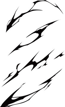 Japanese Anime Lightning Effect Vector Game VFX  02