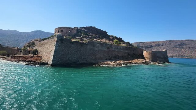 Elunda landscape, island of Spinalonga, Crete, Greece
