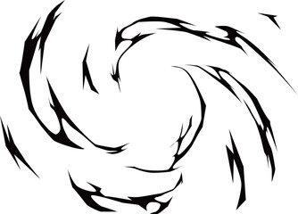 Fototapeta premium Japanese Anime Lightning Effect Vector Game VFX 04