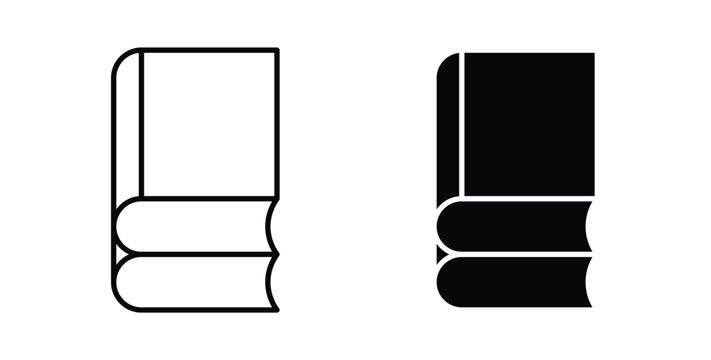 Books icon linear pack. Editable solid icons