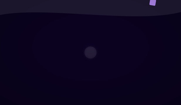 Floating glowing orb in dark space background