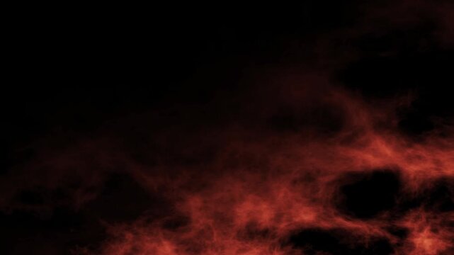 fire embers and subtle flame elements on black background for cinematic overlays, dramatic transitions and motion graphics effects