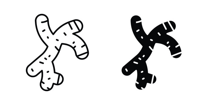 Ginger icon linear pack. Editable solid icons