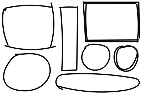 Wireframe shapes and ui elements