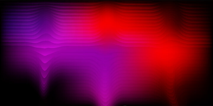 Abstract background with vibrant multi colored vertical parallel lines featuring a glowing purple red and blue gradient transition for modern technology and digital design