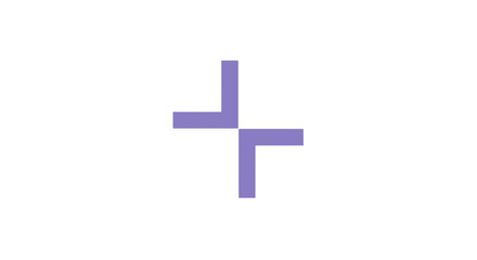 Fototapeta premium Abstract Geometric Composition Of Lilac Shapes Suggesting Directional Connectivity And Harmony