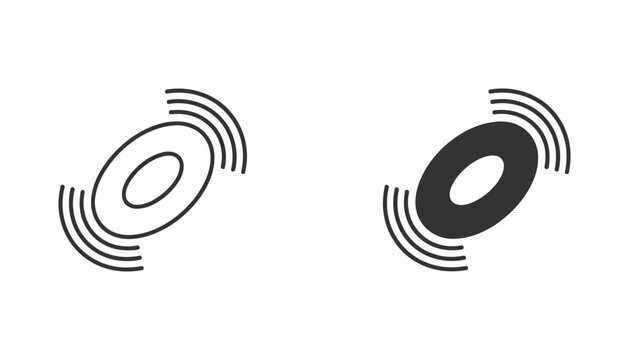 Circular loading or buffering animation icon set showing motion lines for digital user interface and software progress indicators