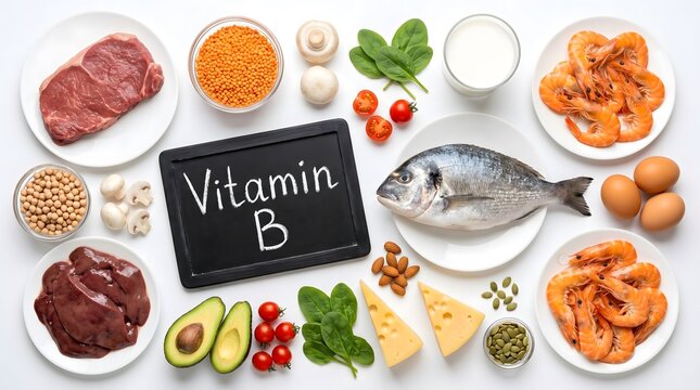 Nutritional biochemistry and metabolic fuel visualized through diverse protein and produce sources essential for driving corporate wellness and health.