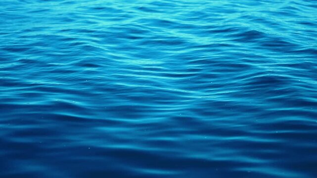 Blue sea water with ripples