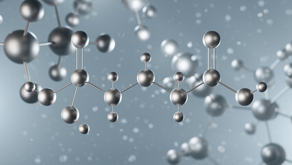glyphosate molecular structure, 3d model molecule, herbicide structural chemical formula view from a microscope © Сергей Шиманович