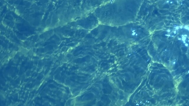 Blue sea water with ripples