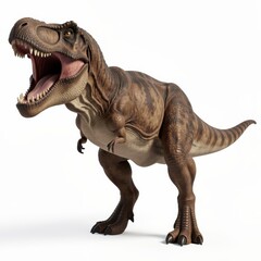 Fototapeta premium Realistic Tyrannosaurus Rex Illustration on White Background