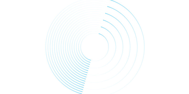 Simple abstract background blue white gradations circle effect shape creative, glowing old line concept vector good