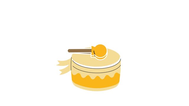Bedug drum icon. Traditional instrument used
