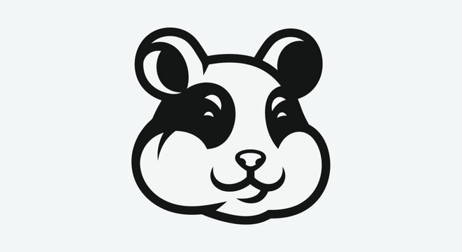 Hamster head vector illustration