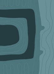 Abstract image for printing. Picture for modern interiors. The picture is painted by hand on a tablet. © neurostructure