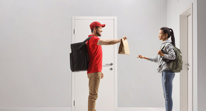 Man delivering food