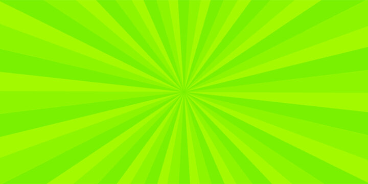 Cute and pop background illustration of concentrated lines with twinkling (yellow green)