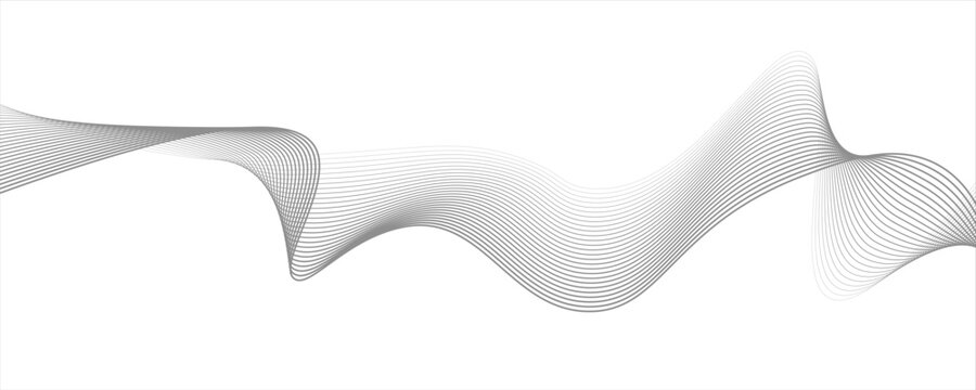 Abstract white background with flowing lines for futuristic concept. Dynamic waves. vector illustration