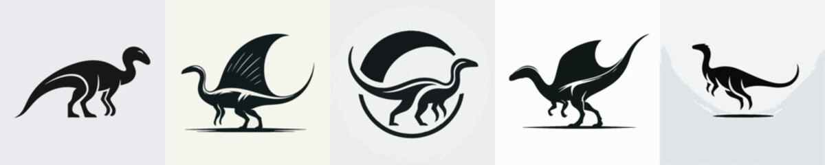 Spinosaurus Silhouette Vector Illustration © Fajar
