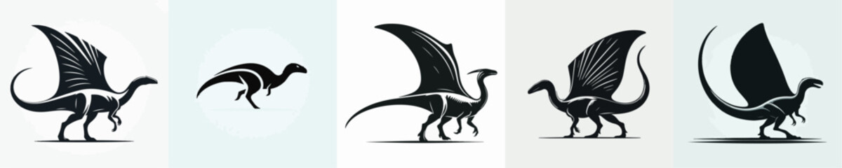 Spinosaurus Silhouette Vector Illustration © Fajar