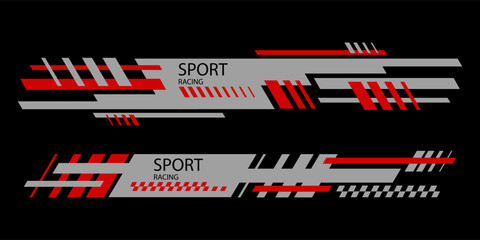 Fototapeta premium racing team trendy fashionable vector t-shirt and apparel design, typography, print, decal car,wrapping vector.