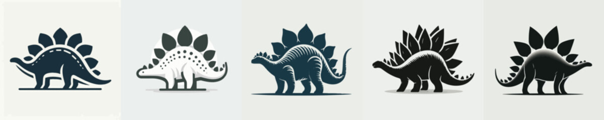 Stegosaurus Silhouette Vector Illustration © Fajar