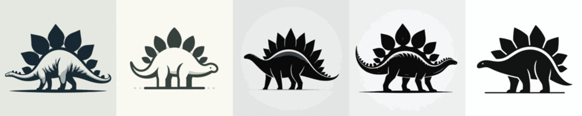 Stegosaurus Silhouette Vector Illustration © Fajar